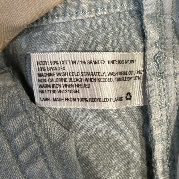 Isabel Maternity Midi Jean W/Crossover Panel Short size-12/31 NWT - Picture 8 of 10